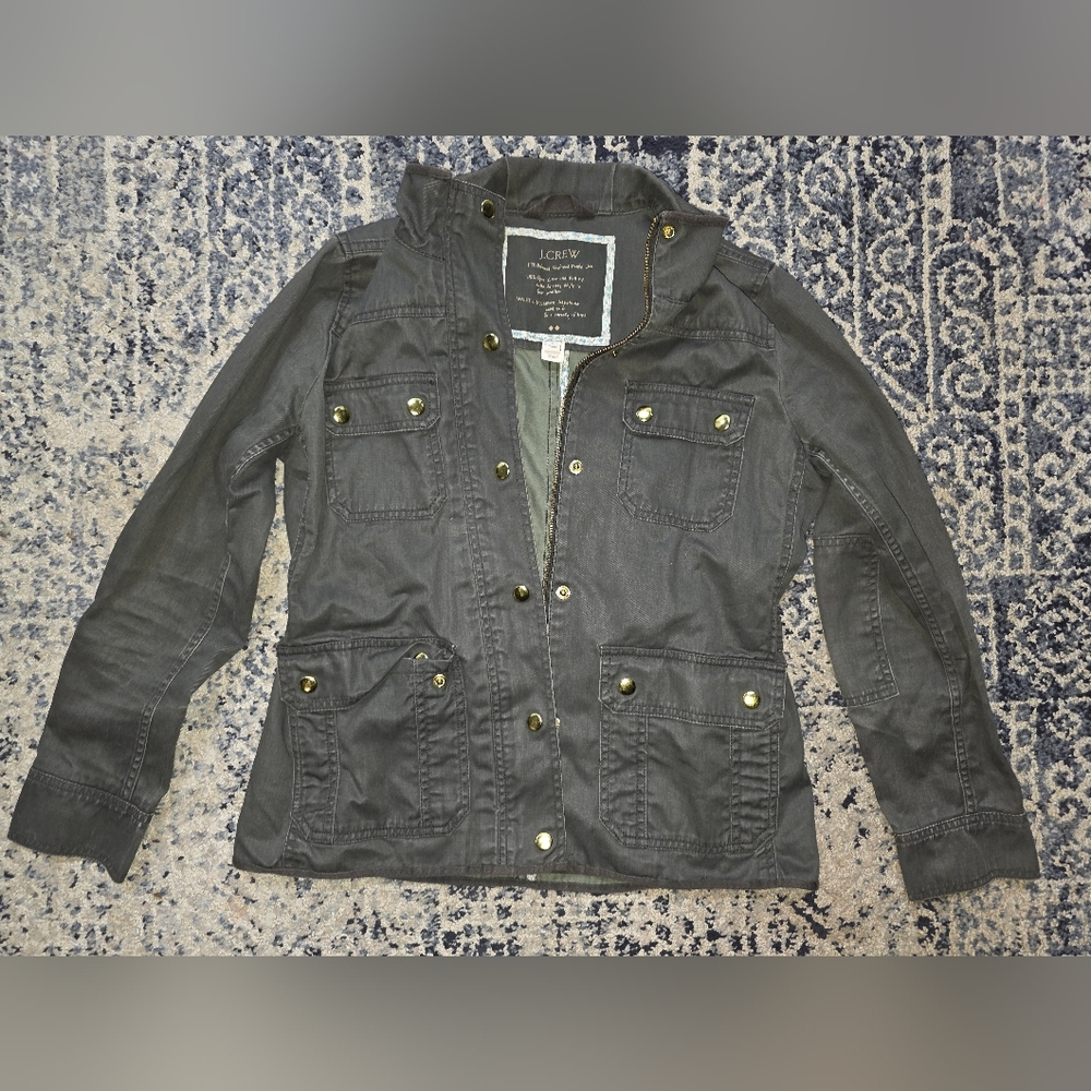 J. Crew Dark Gray Utility Jacket